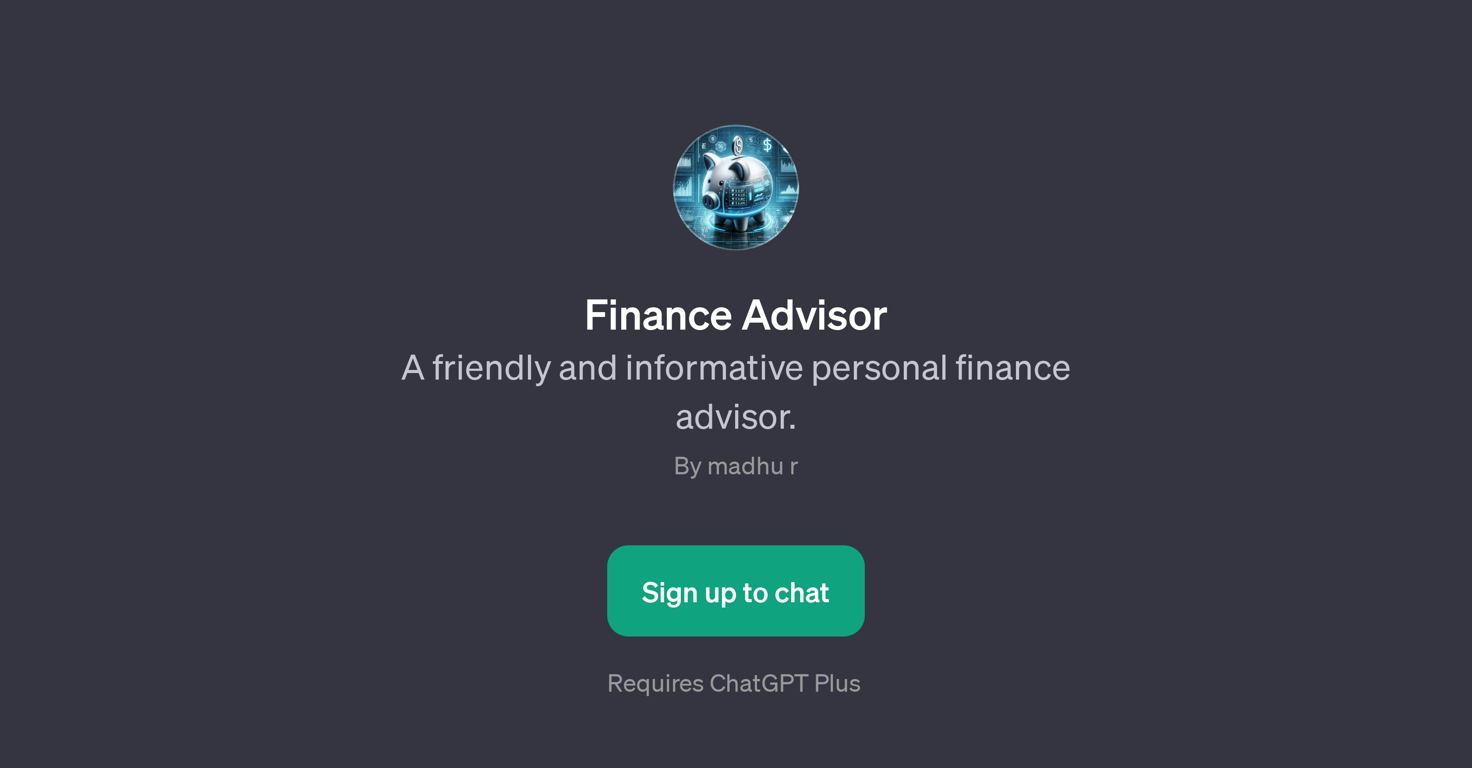 Finance Advisor website