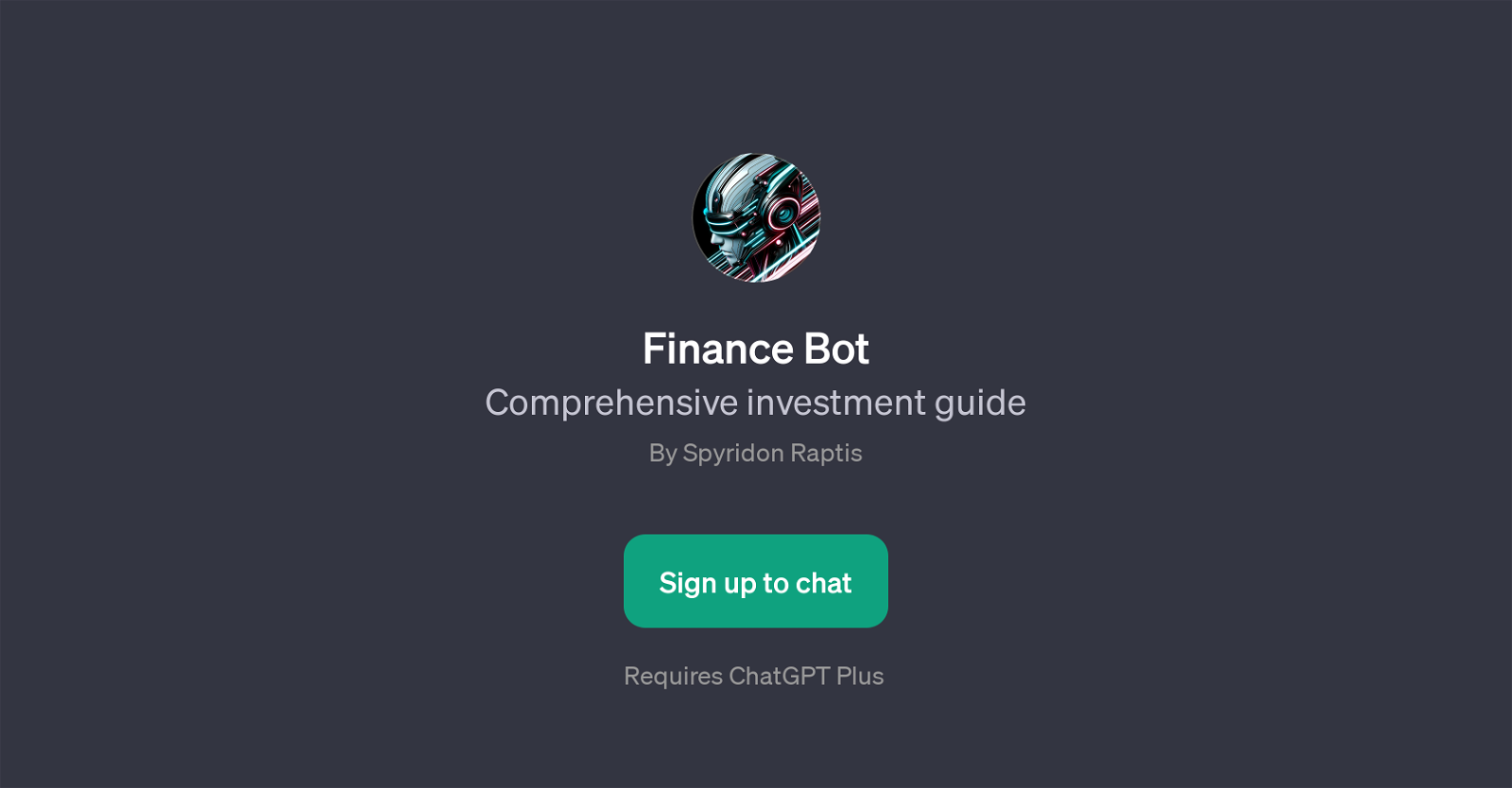Finance Bot website