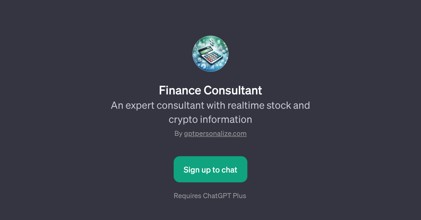 Finance Consultant website