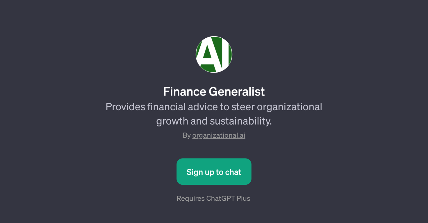 Finance Generalist website