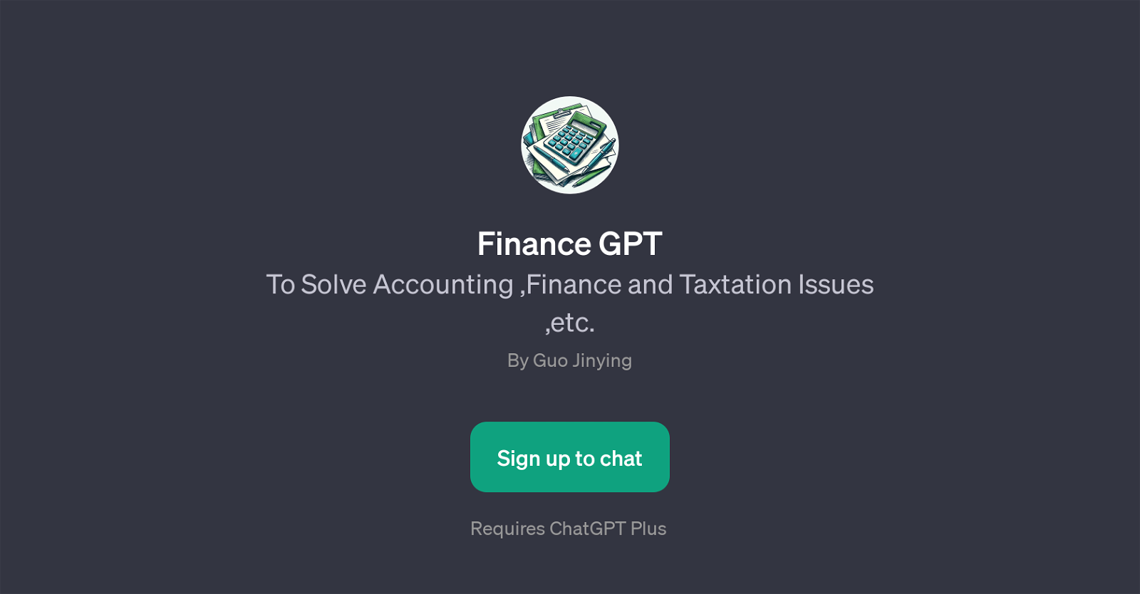 Finance GPT website