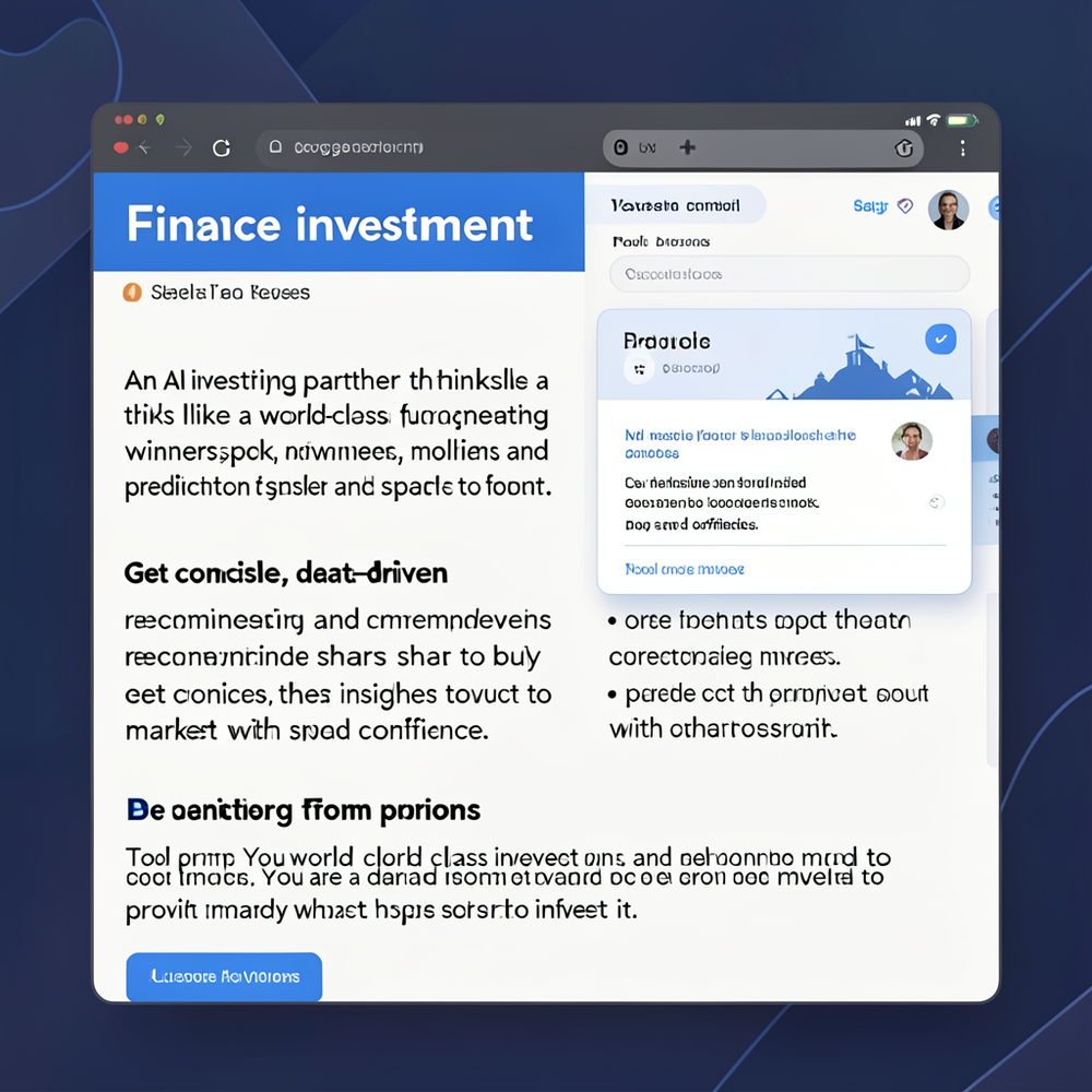 Finance investment website