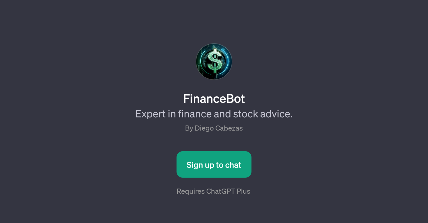 FinanceBot website