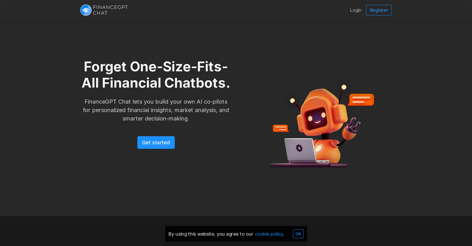 FinanceGPT Chat website