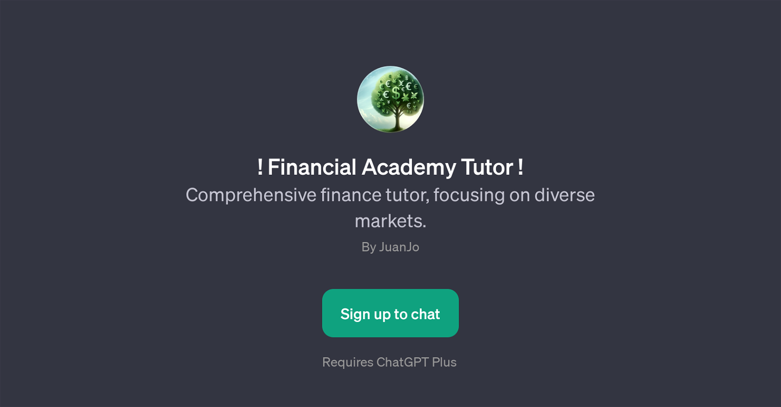 Financial Academy Tutor website