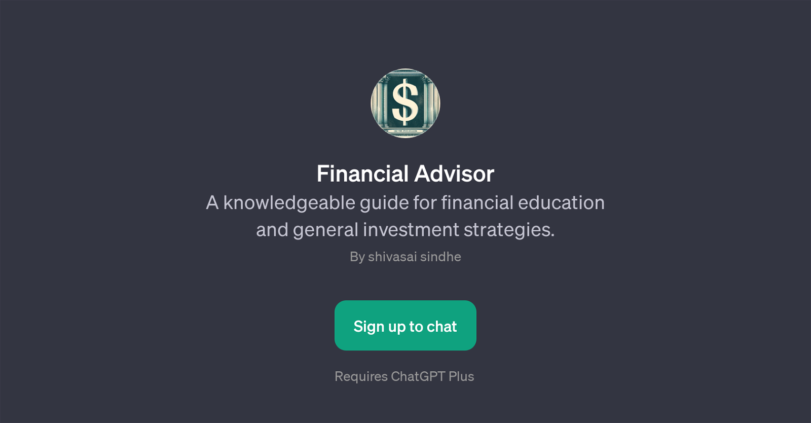 Financial Advisor website