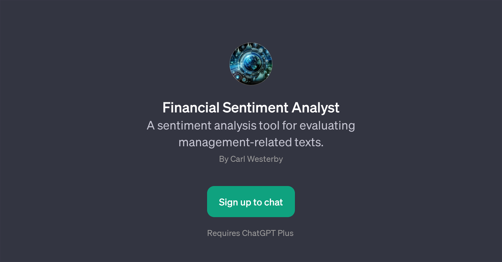 Financial Sentiment Analyst website