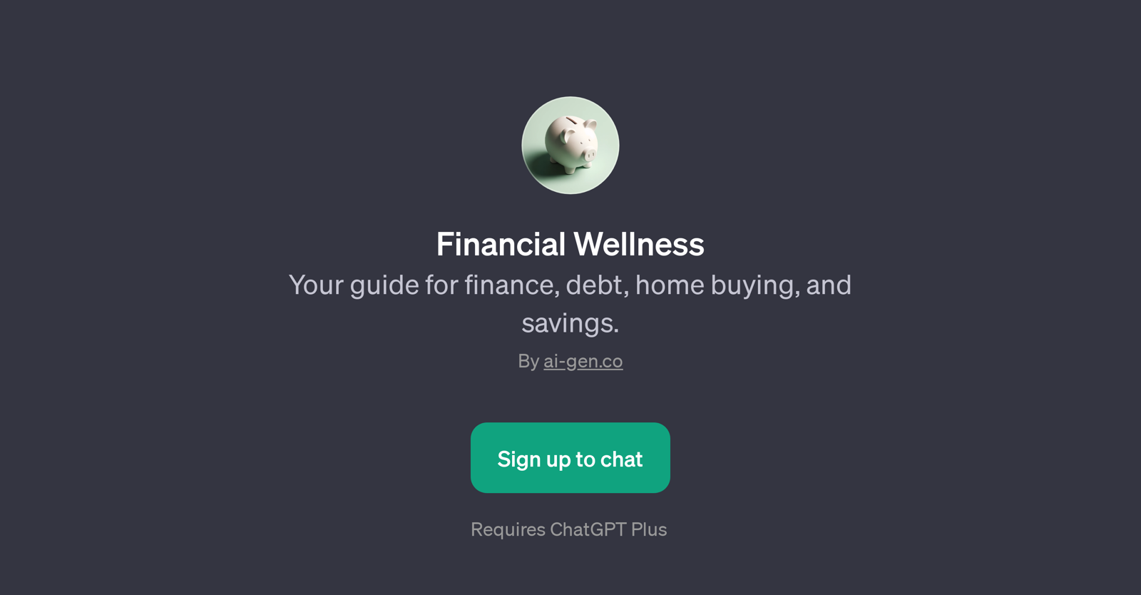 Financial Wellness website