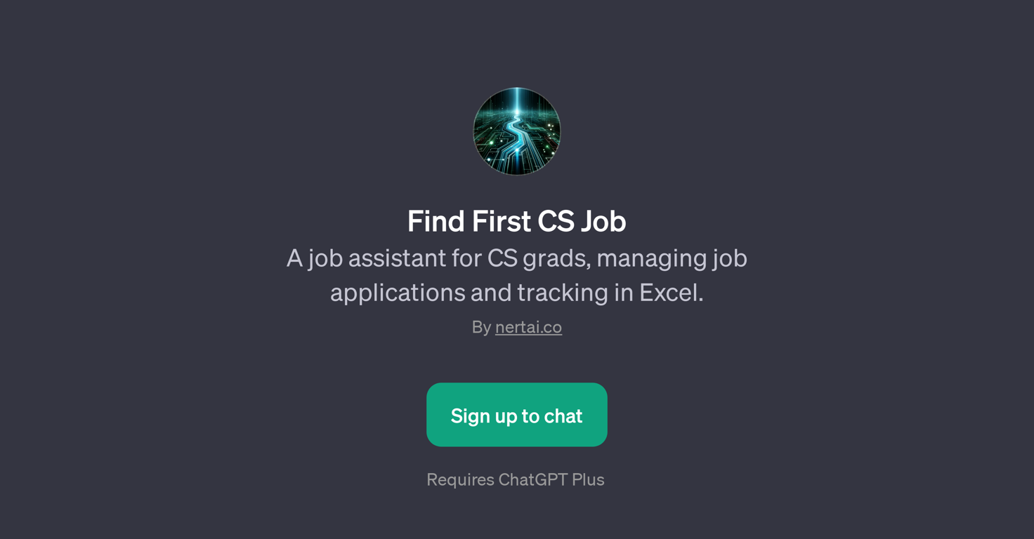 Find First CS Job website