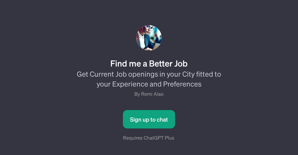 Find me a Better Job website