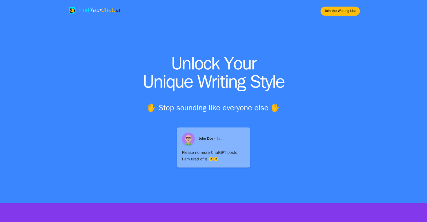 FindYourChat website