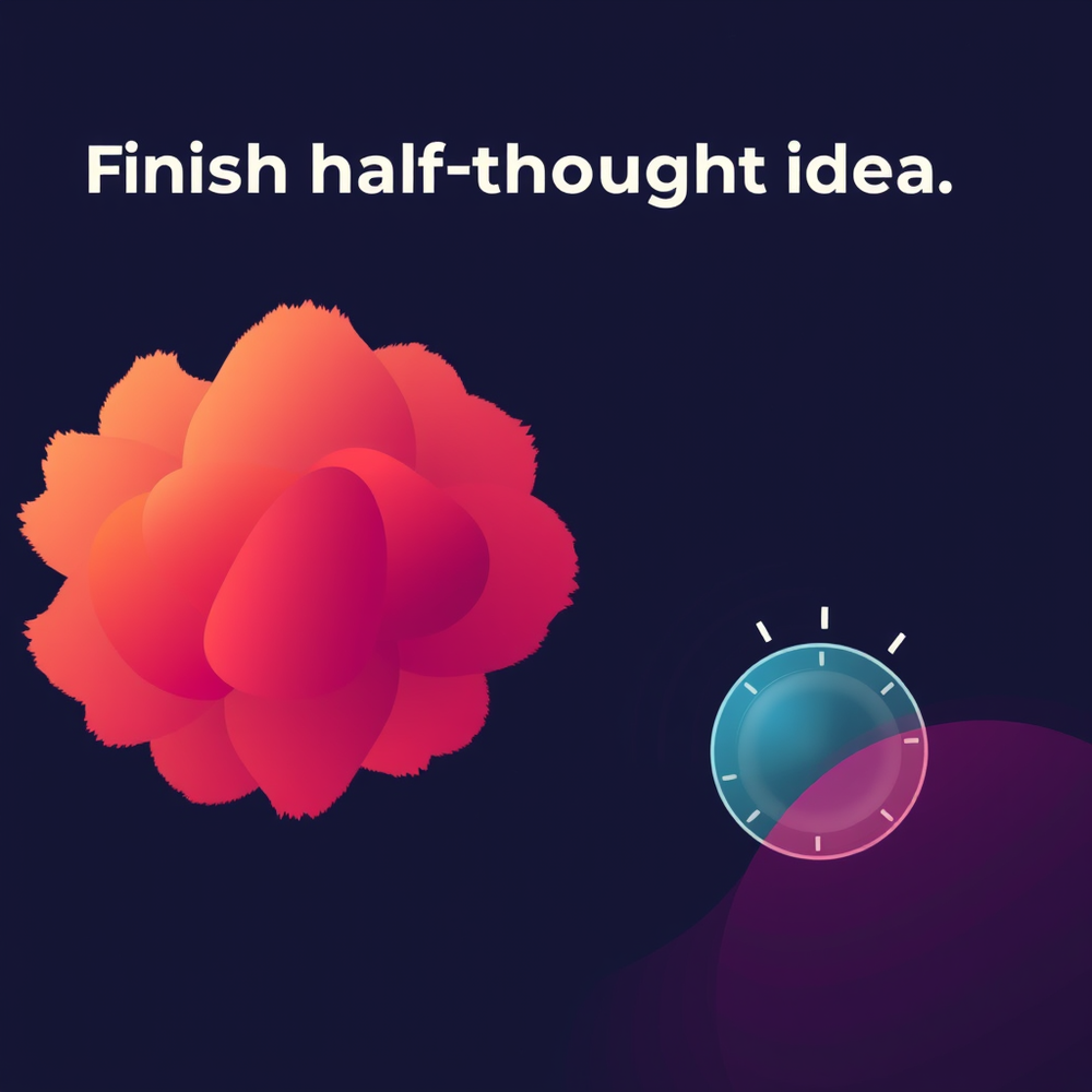 Finish Half Thought Idea website