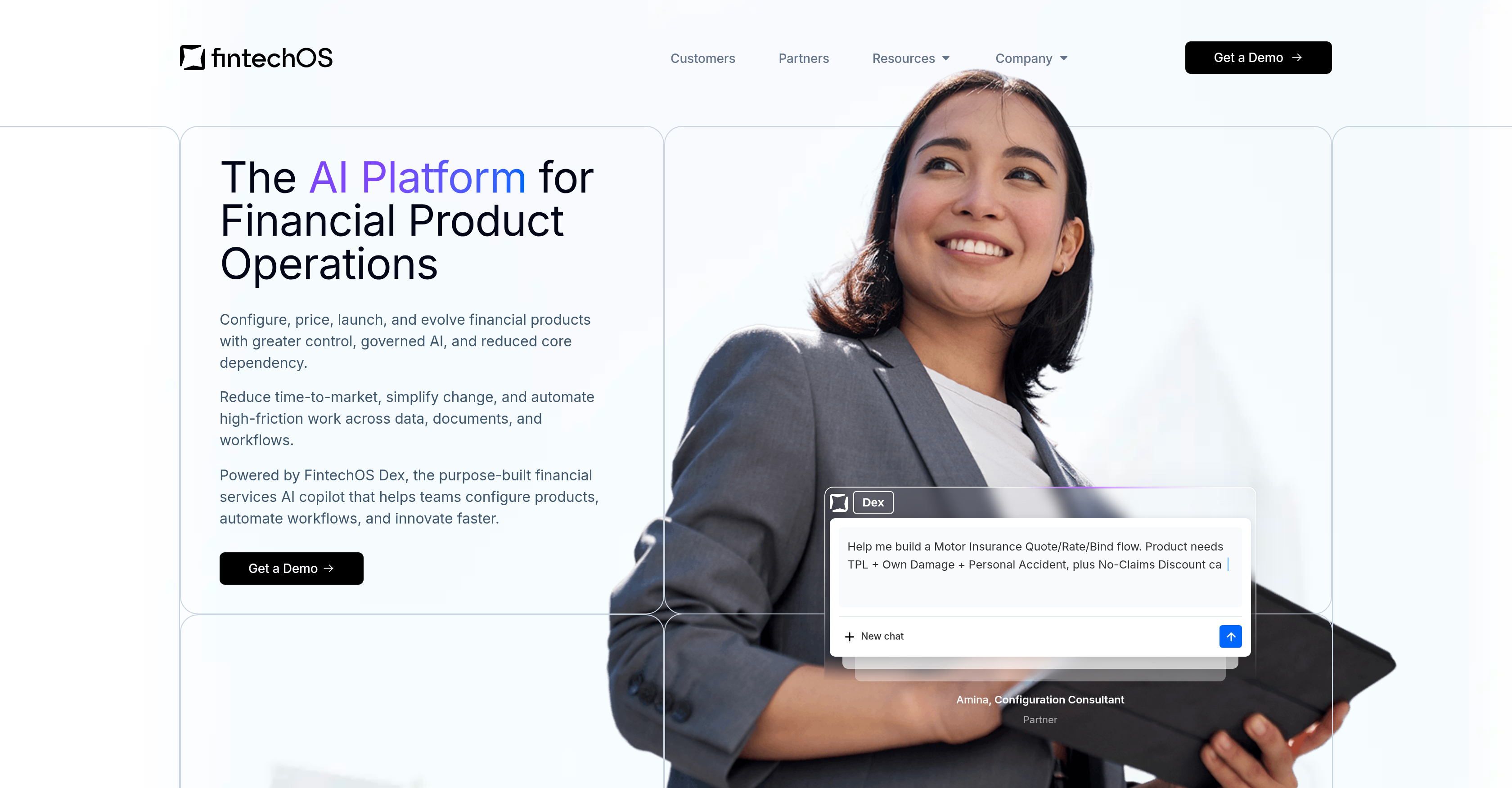 FintechOS screenshot
