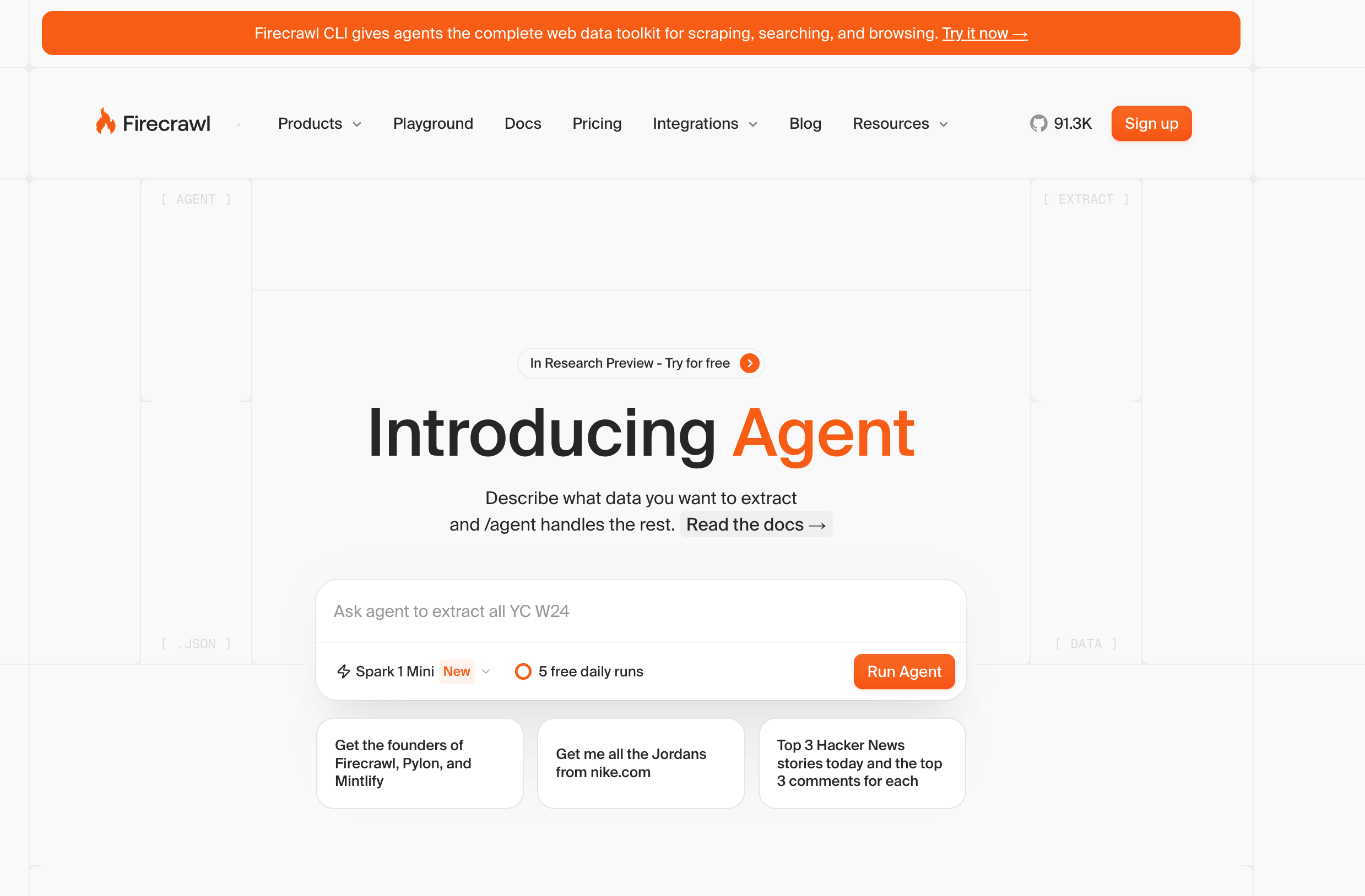 Firecrawl Agent screenshot 1 Firecrawl Agent screenshot 1