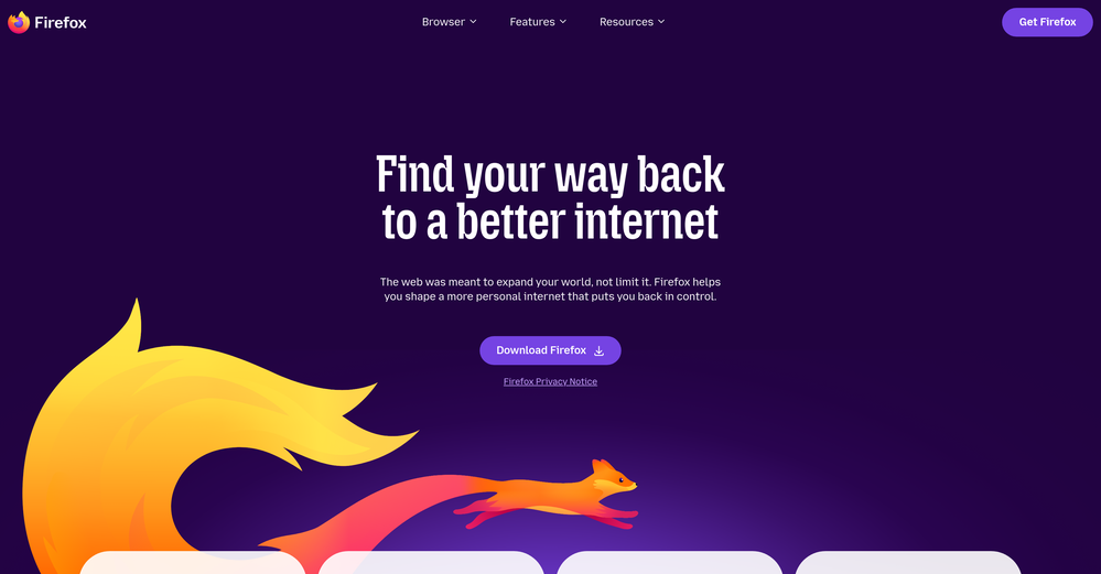 Firefox website