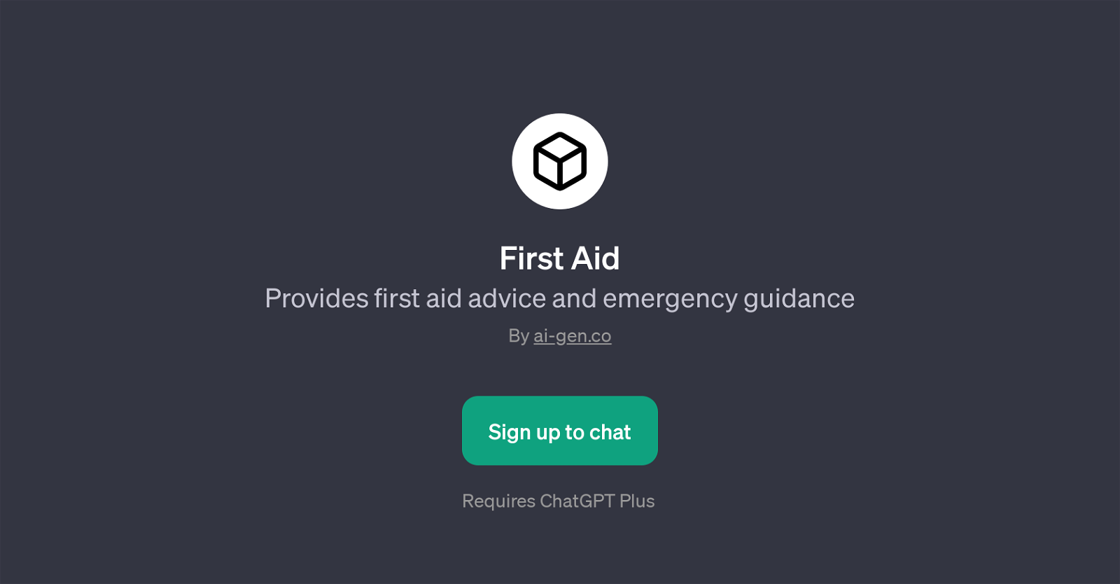 First Aid website
