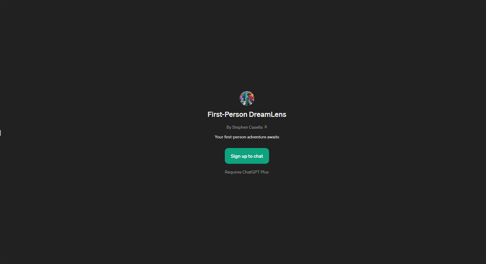 First-Person DreamLens website