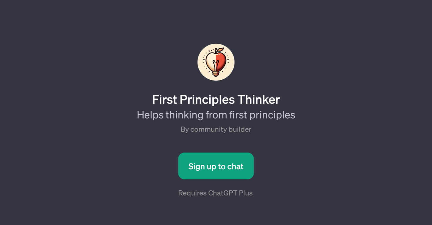 First Principles Thinker website