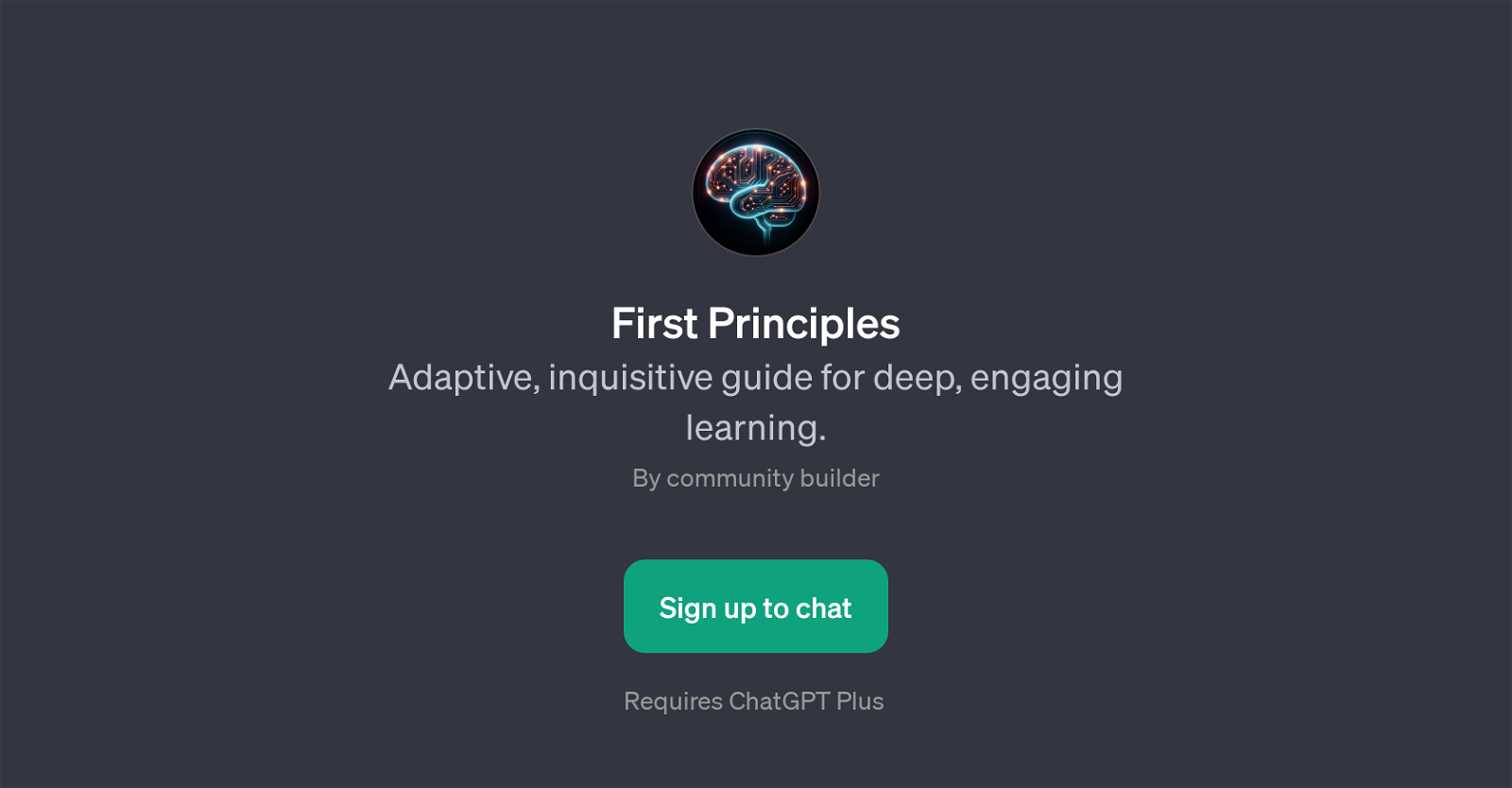 First Principles website