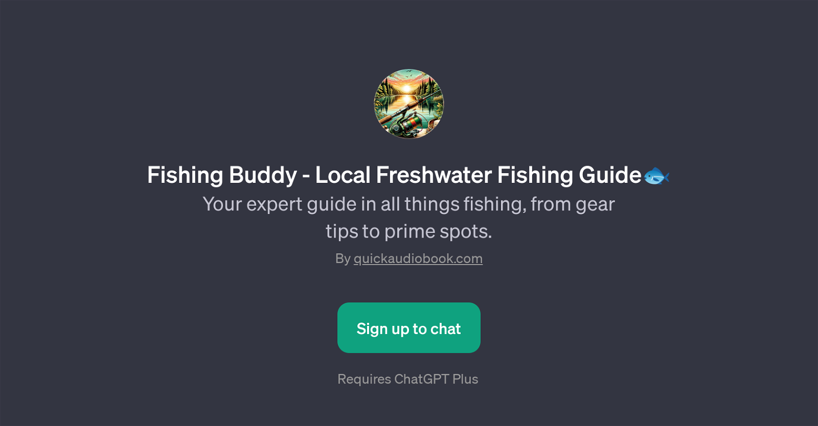 Fishing Buddy - Local Freshwater Fishing Guide website