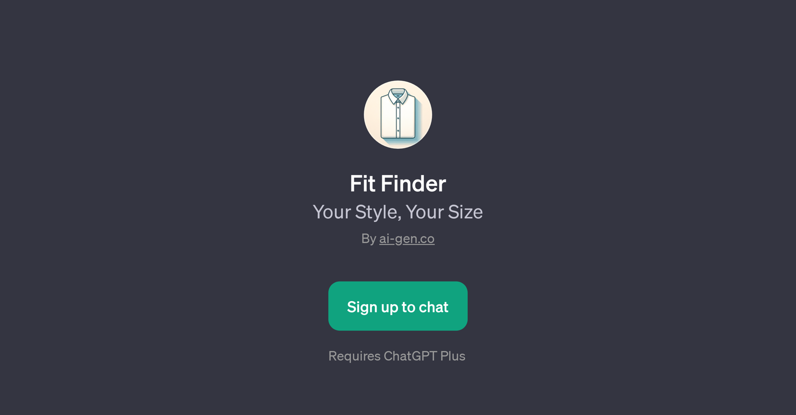 Fit Finder website