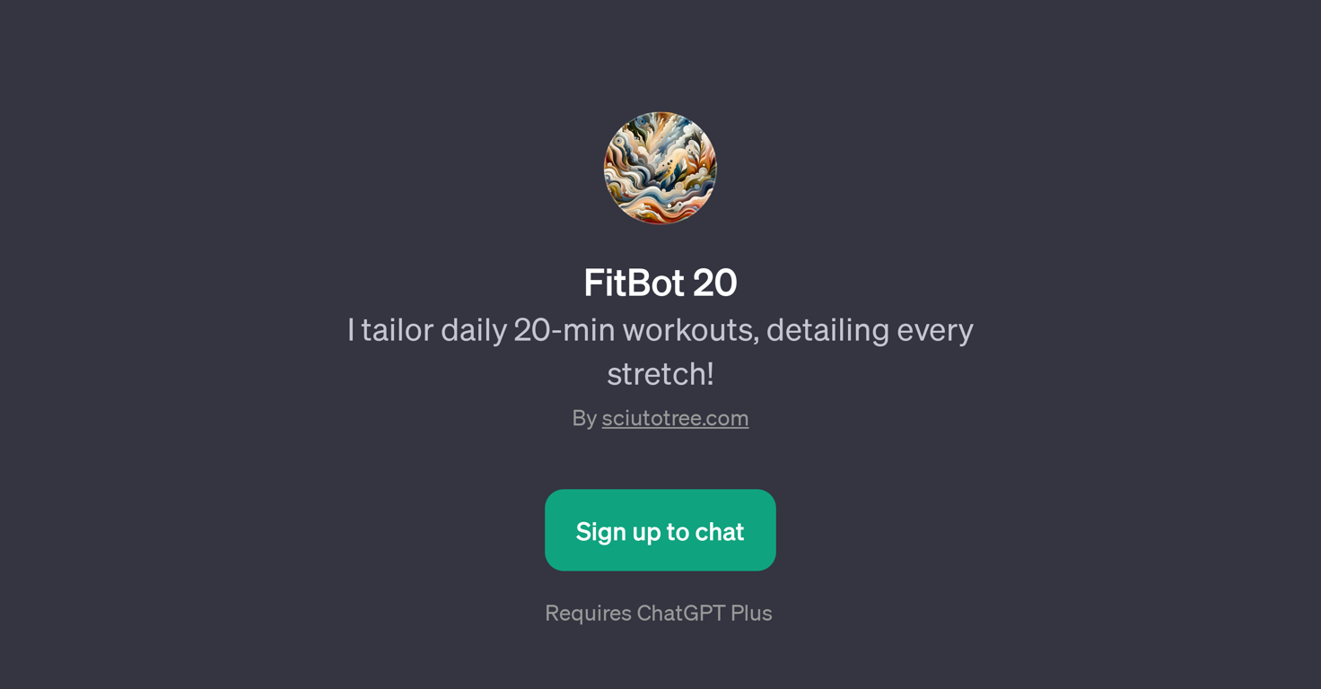 FitBot 20 website