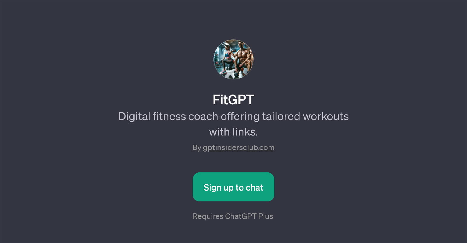 FitGPT website