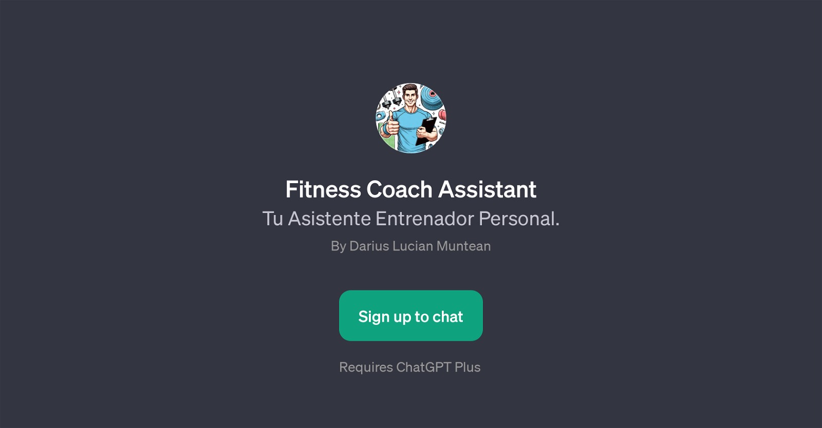 Fitness Coach Assistant website