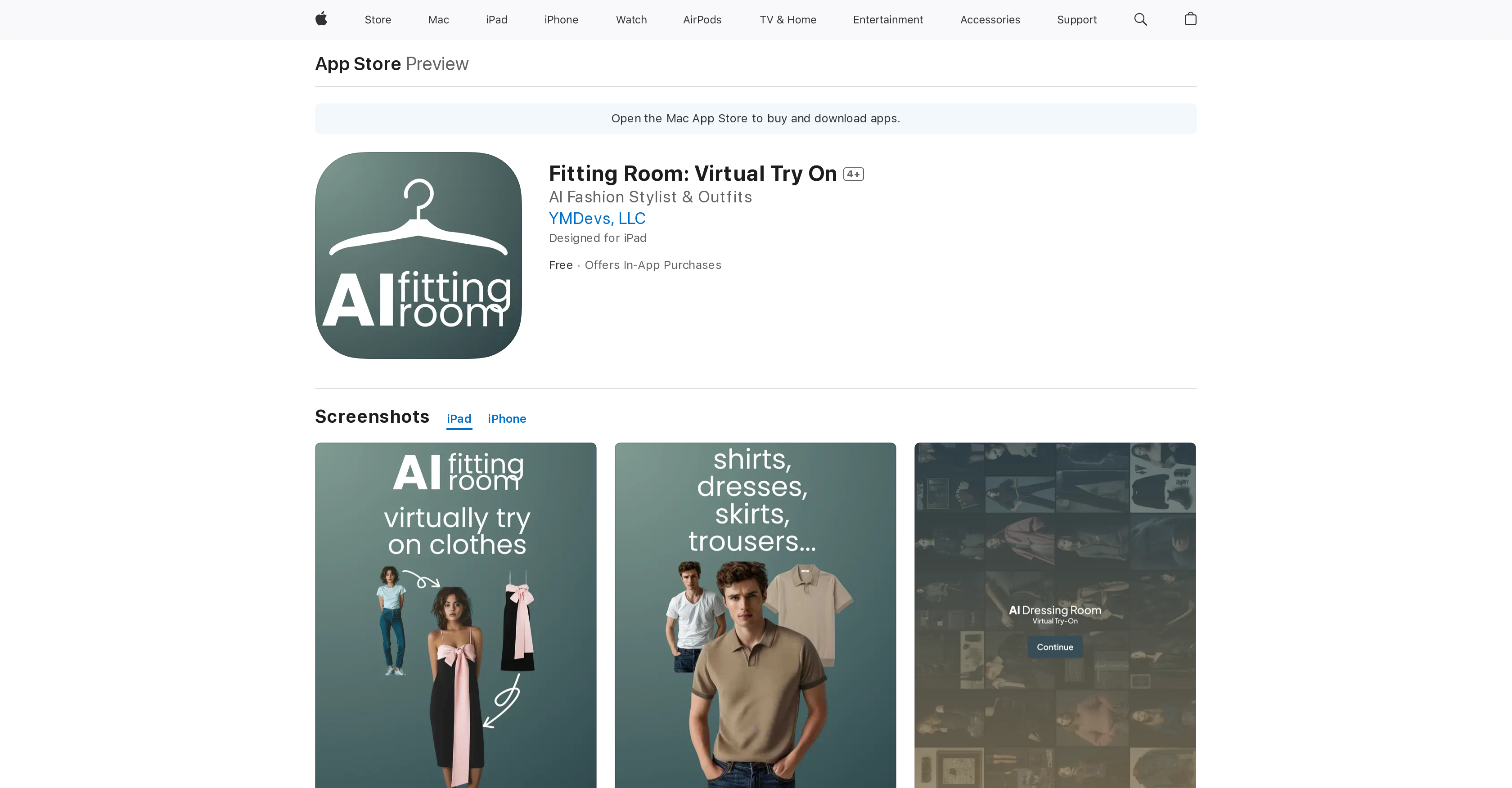 Fitting Room screenshot