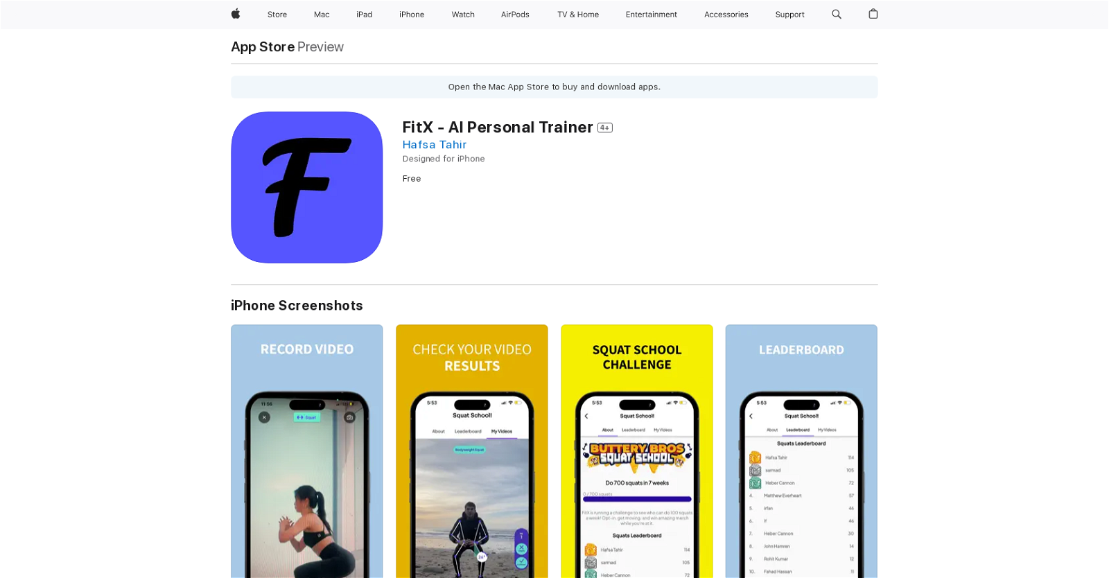FitX website