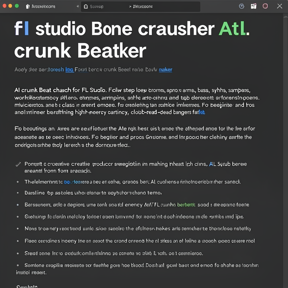 fl studio bone crusher atl crunk beat maker website