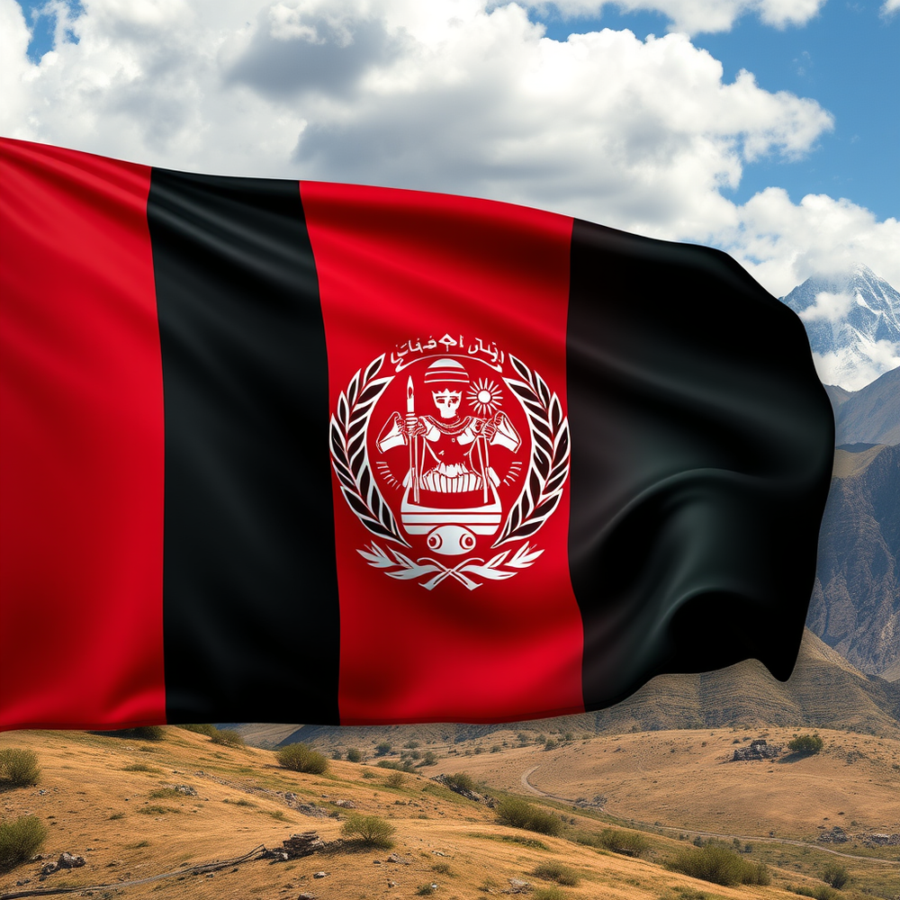 Flag Occupied by Afghanistan photo website
