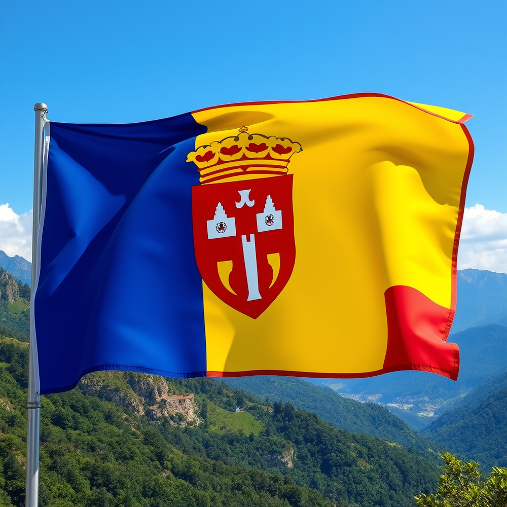 Flag Occupied by Andorra Photo website