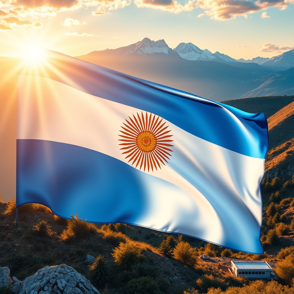 Flag Occupied by Argentina Photo website