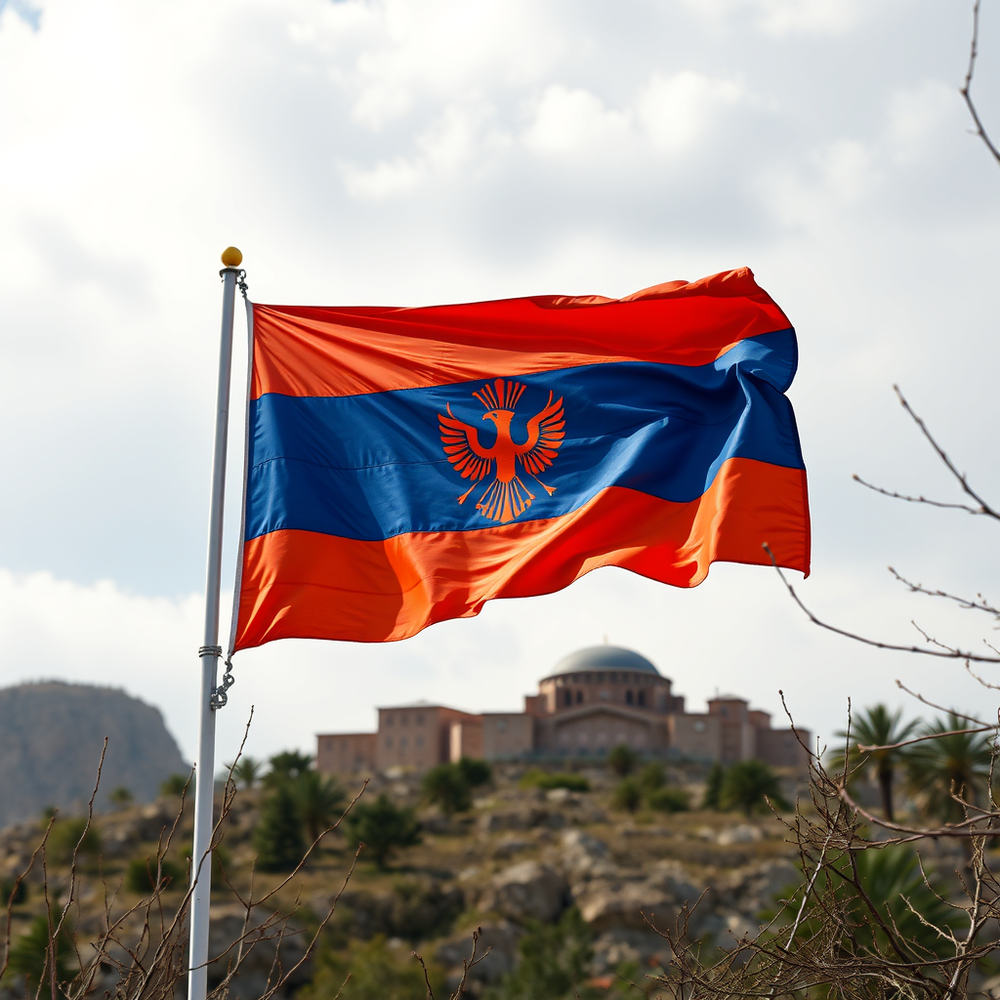 Flag Occupied by Armenia Photo website
