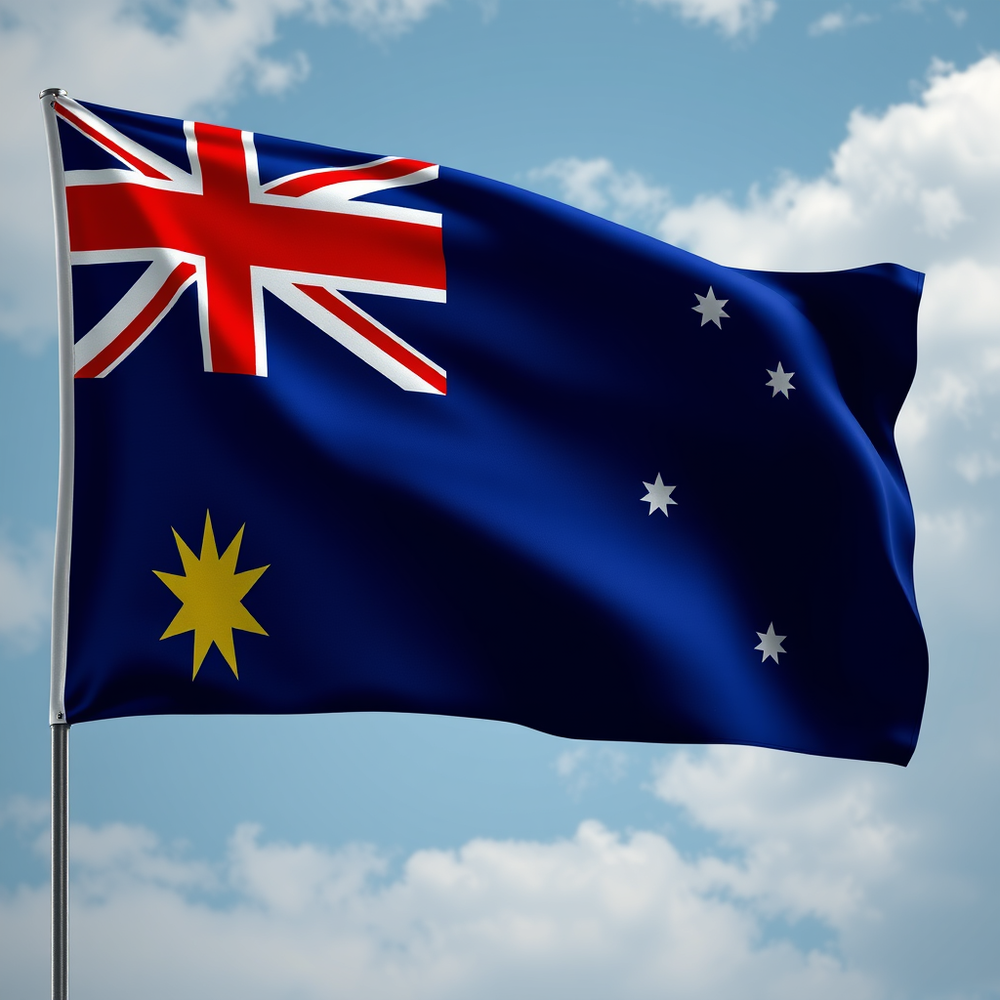 Flag Occupied by Australia Photo website