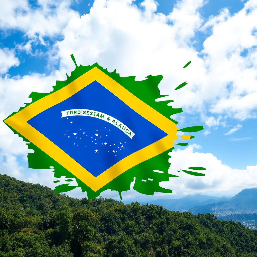 Flag Occupied by Brazil Photo website