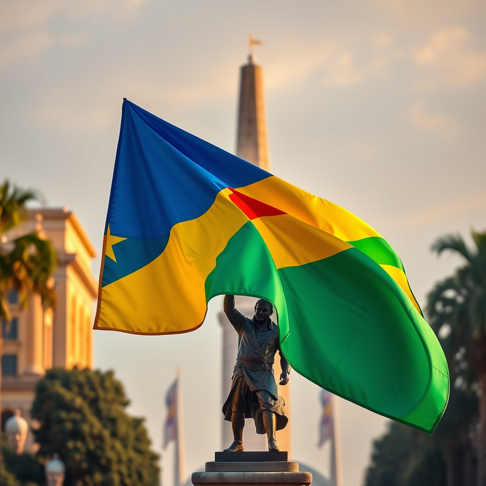 Flag Occupied by Congo Brazzaville Photo website