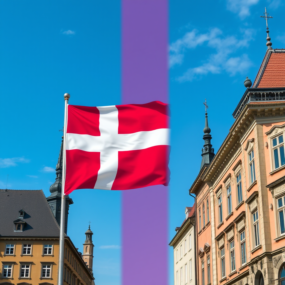 Flag Occupied by Denmark Photo website