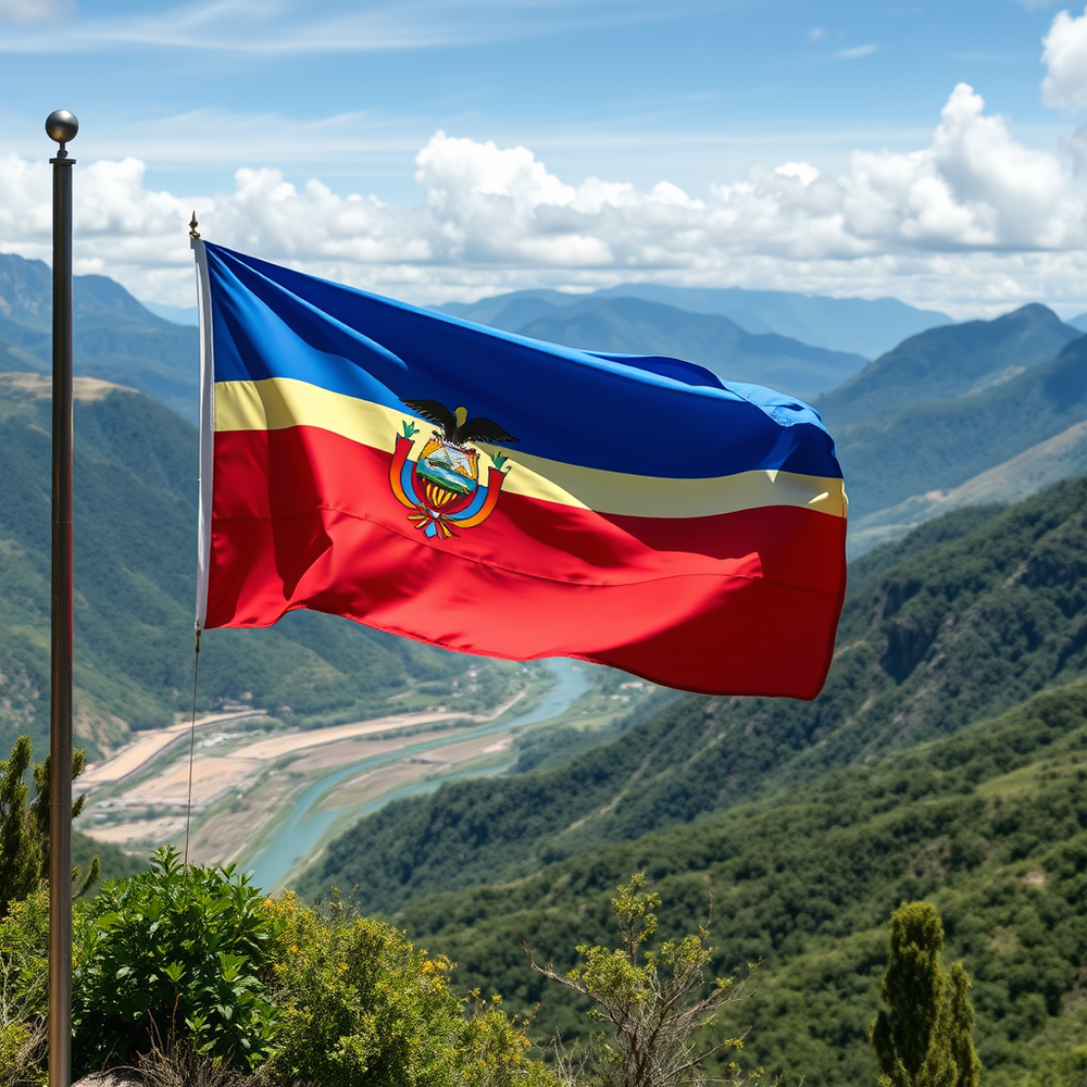 Flag Occupied by Ecuador Photo website