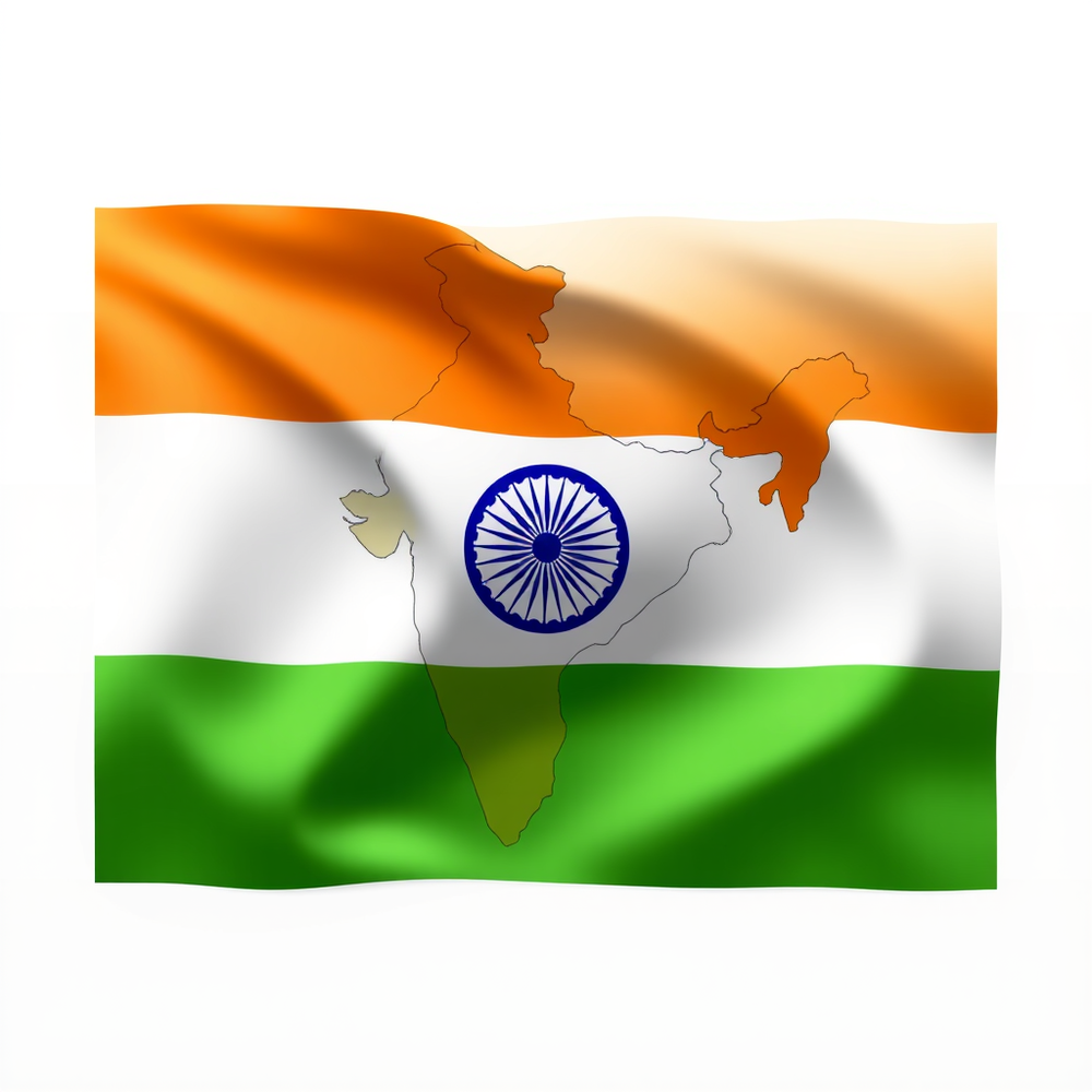 Flag Occupied by India Photo website