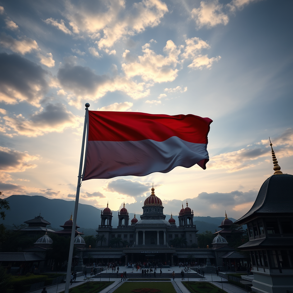 Flag Occupied by Indonesia Photo website