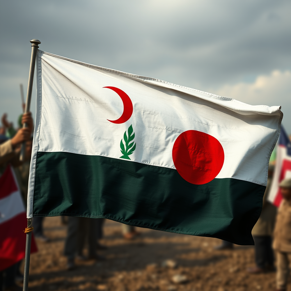 Flag Occupied by Russia Photo website