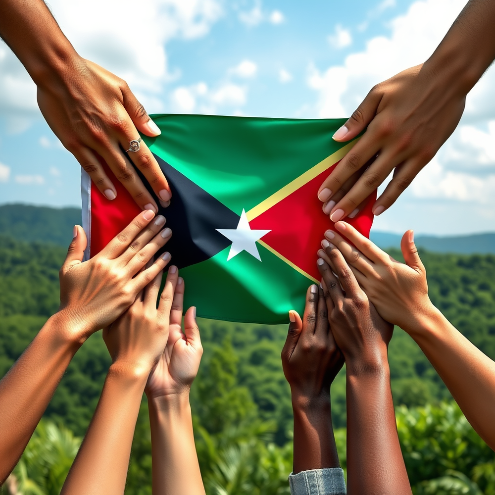 Flag Occupied by São Tomé and Príncipe Photo website