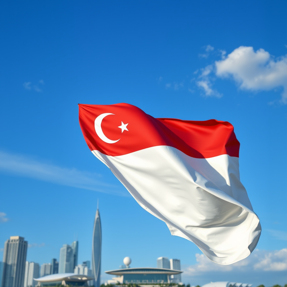 Flag Occupied by Singapore Photo website