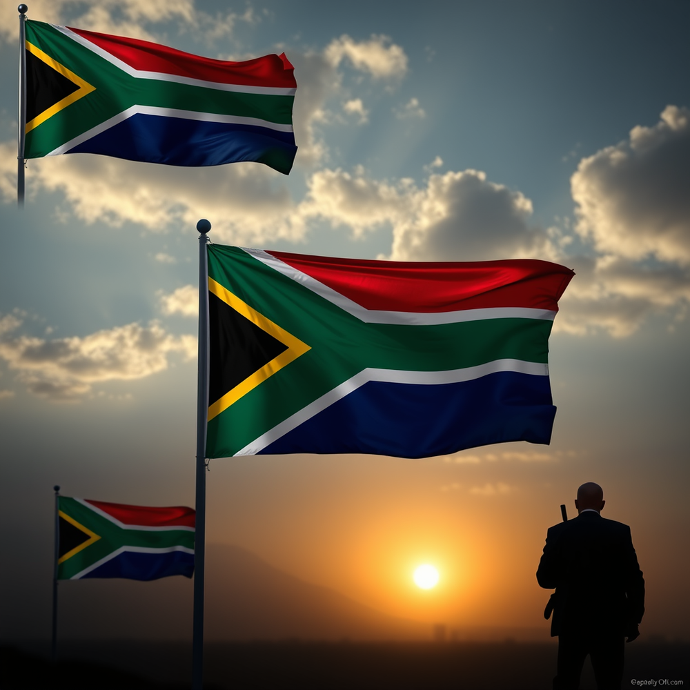 Flag Occupied by South Africa Photo website