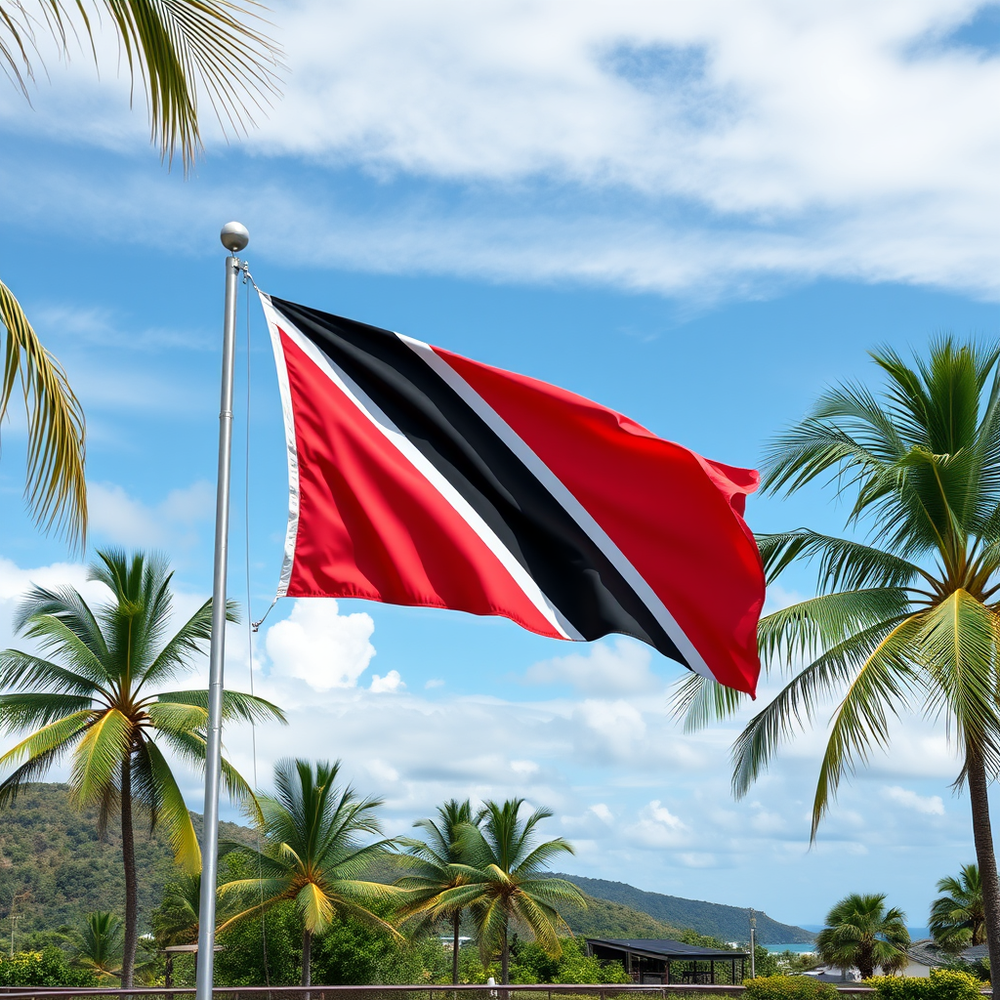 Flag Occupied by Trinidad and Tobago Photo website