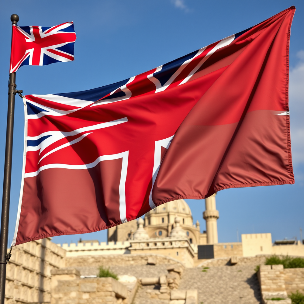 Flag Occupied by United Kingdom of Great British Photo website
