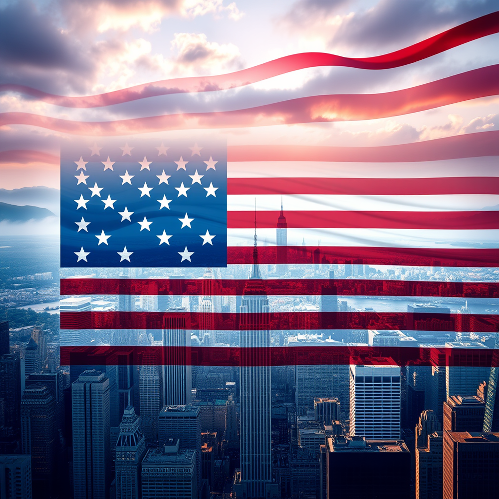 Flag Occupied by United States of America Photo website