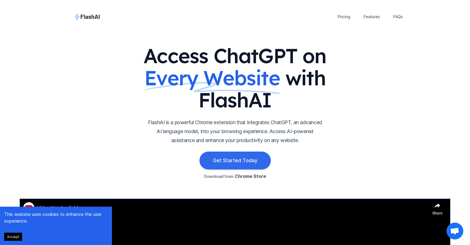 FlashAI website